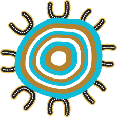 A circle based Aboriginal artwork graphic