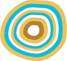 A circle based Aboriginal artwork graphic