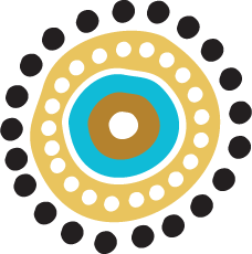A circle based Aboriginal artwork graphic