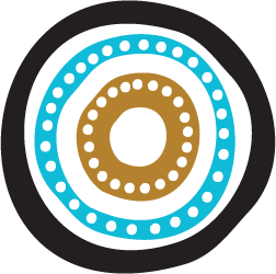 A circle based Aboriginal artwork graphic
